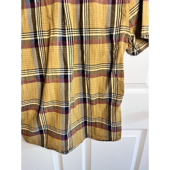 Toad & Co Smythy Button Up Shirt Plaid Organic Cotton Mens Medium Camping Hiking - Picture 9 of 9